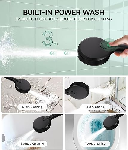 Miniatura 4 de SunCleanse Cabezal de ducha filtrado con mano, cabezal de ducha desmontable de 9 ajustes de pulverización con filtros, cabezal de ducha para agua