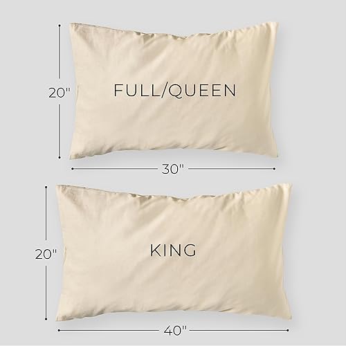 Miniatura 7 de Shuteye Supply Juego de fundas de almohada, colección Beautifully Crinkled, 20 x 40 pulgadas, color rojo