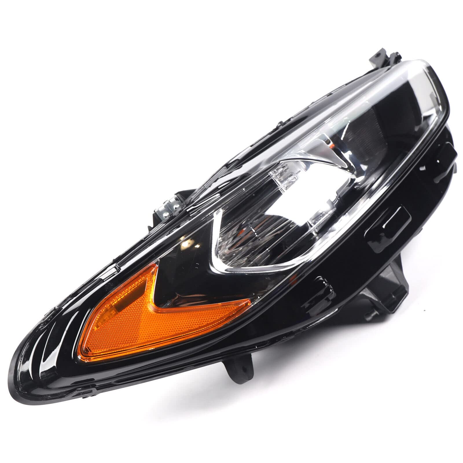 Photo 1 of LyeXD Right Headlight Replacement For 2013 2014 2015 2016 Ford Fusion 4-Door Sedan Projector Halogen Headlight Headlamps Assembly Right Passenger Side Headlight, OEM FO2502304, DS7Z13008A