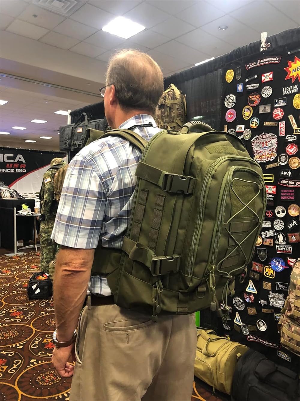 Mochila táctica militar grande de 60 L, impermeable, para 3 días, para senderismo, caza, camping