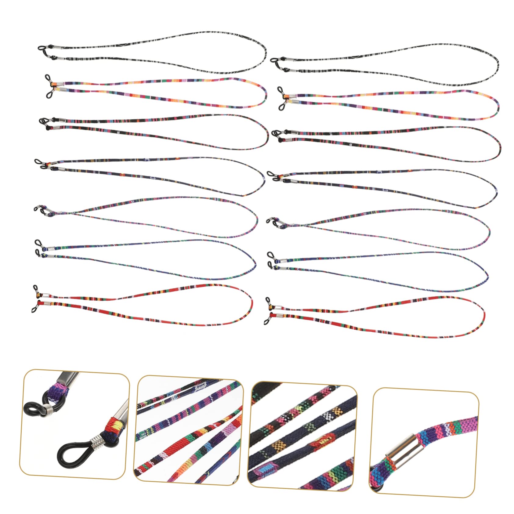 Brille Seil Hängende Kette Langlebige Seile Zum Aufhängen Von Brillen Brillenketten Zum Aufhängen Brillenkette Zum Aufhängen Glashaltekette Polyester Baumwolle 14st