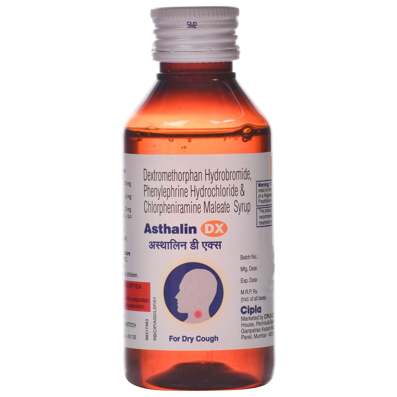 Asthalin DX Bottle of 100 ml Syrup Amazon.in Health & Personal Care