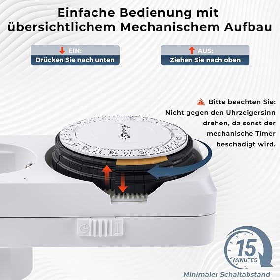 Mechanical Timer Socket Analogue Socket Timer Outlet