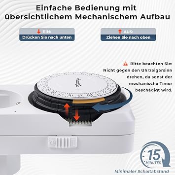 Mechanical Timer Socket Analogue Socket Timer Outlet