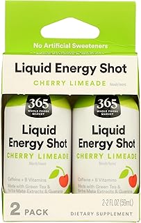 365 by Whole Foods Market, Duo Pack Energy Shot Cherry Limeade, 2 Fl Oz, 2 Pack
