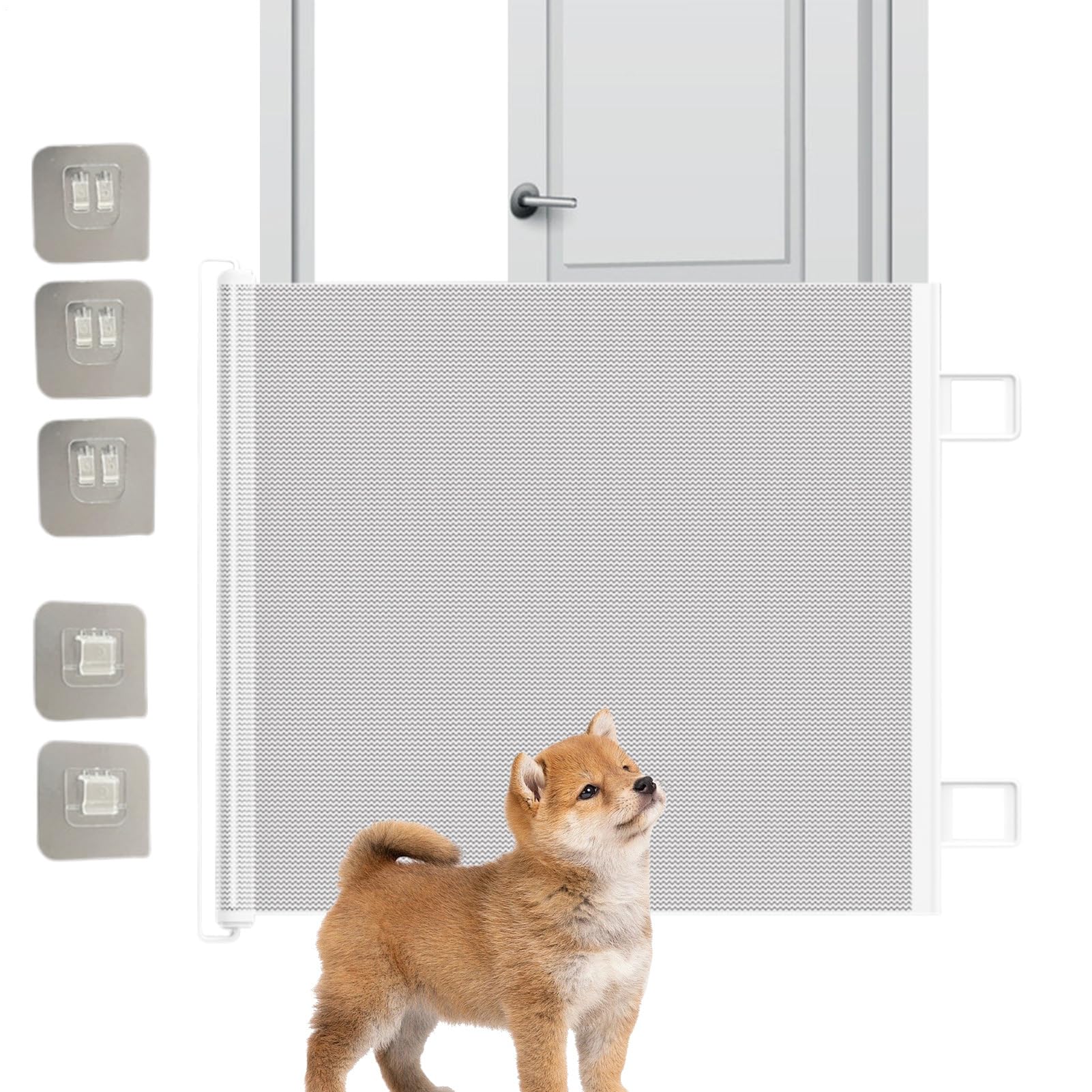 Puerta extensible para perros | Puerta interior, de seguridad para casa descanso juego niños perros puertas escaleras interiores