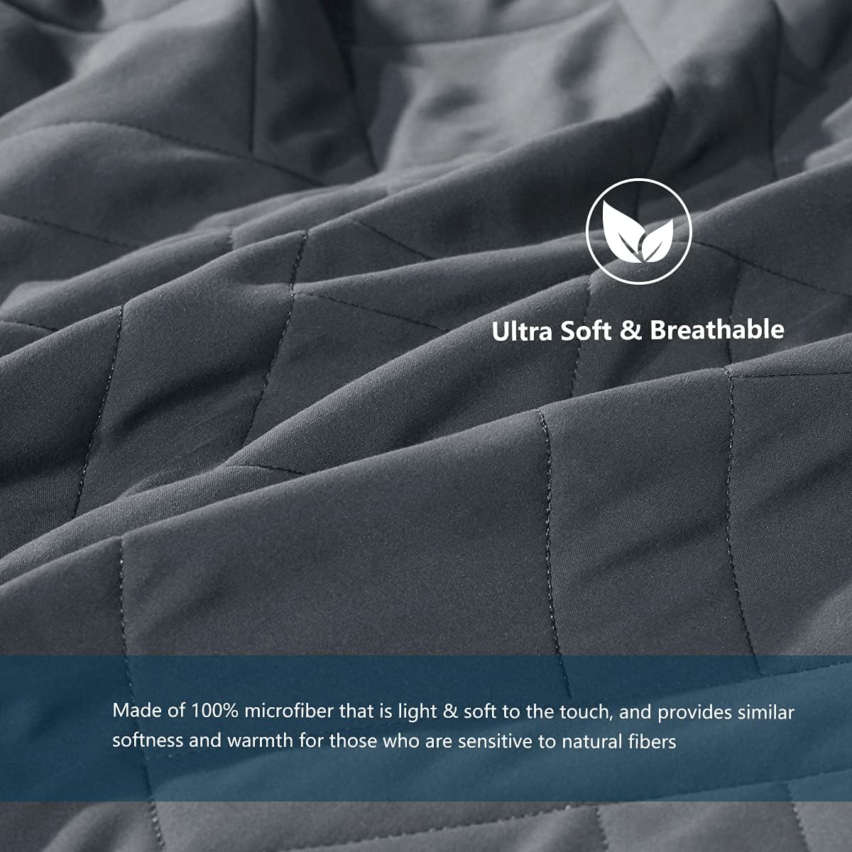 CozyLux Grey Quilt Sets Queen/Full Size (90x96 inches) 3 Pieces - Soft Lightweight Bedspread - Classic Squares Pattern Coverlet Bedding Set for All Season - 1 Quilt and 2 Pillow Shams