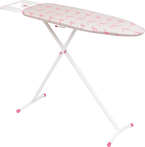 Mabel Home Tabla de planchar fabricada en Europa, altura ajustable, de lujo, 4 patas, + cubierta adicional, fácil almacenamiento, 3 modelos y