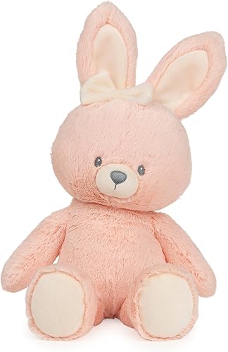 GUND Peluche de conejo sostenible para bebé, animal de peluche hecho de materiales reciclados, para bebés y recién nacidos, rosacrema, 13 pulgadas