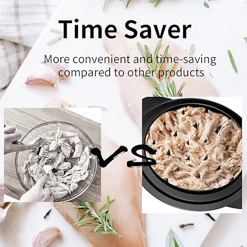 Miniatura 4 de Trituradora de pollo, herramienta trituradora de carne, herramienta trituradora de pechuga de pollo mejorada, trituradora de pollo con mango