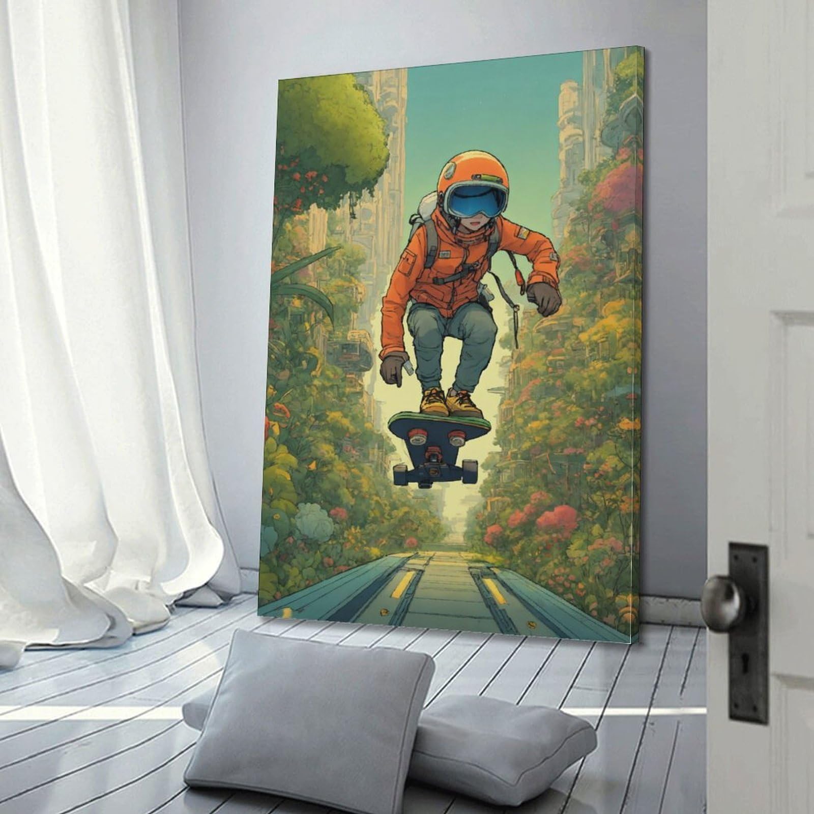 JIYAYCU Póster de deportes extremos, pintura decorativa para jóvenes, 40 x 60 cm