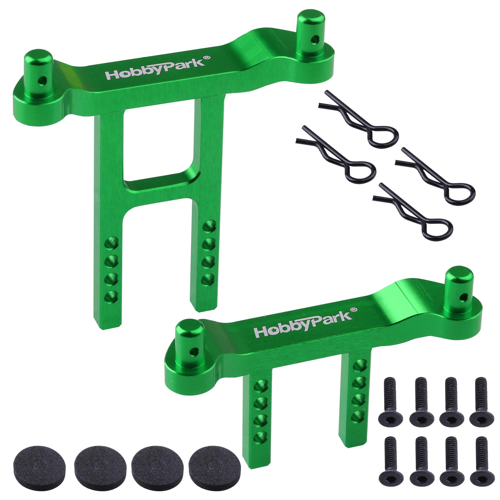 GPM Aluminium Front-/Heck-Aufnahme Für Traxxas LaTrax SST – 1-teiliges Set In Titan-Optik (SST201F/R-TIT)