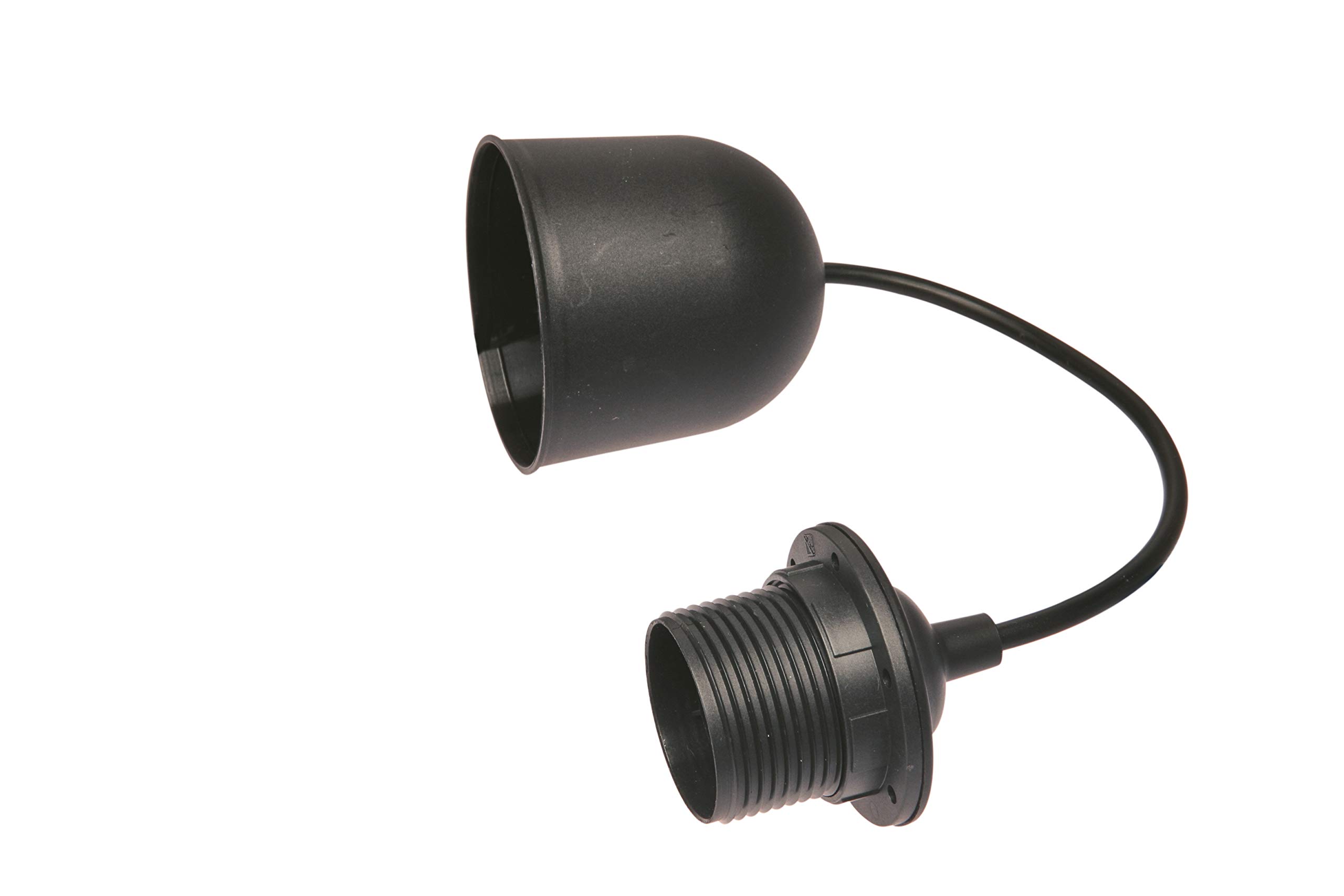 Lampholder Polypool PP0373.2, Black, E27