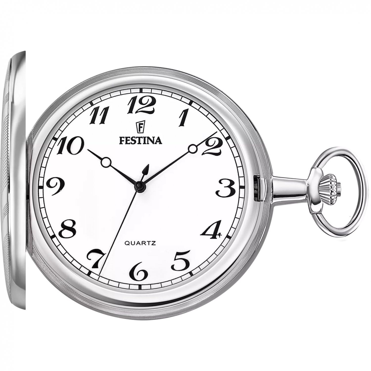 Festina Orologio da Tasca Uomo con Catena | Acciaio Inossidabile 316l, Movimento al Quarzo, Classico, Vintage ed Elegante F2022/1