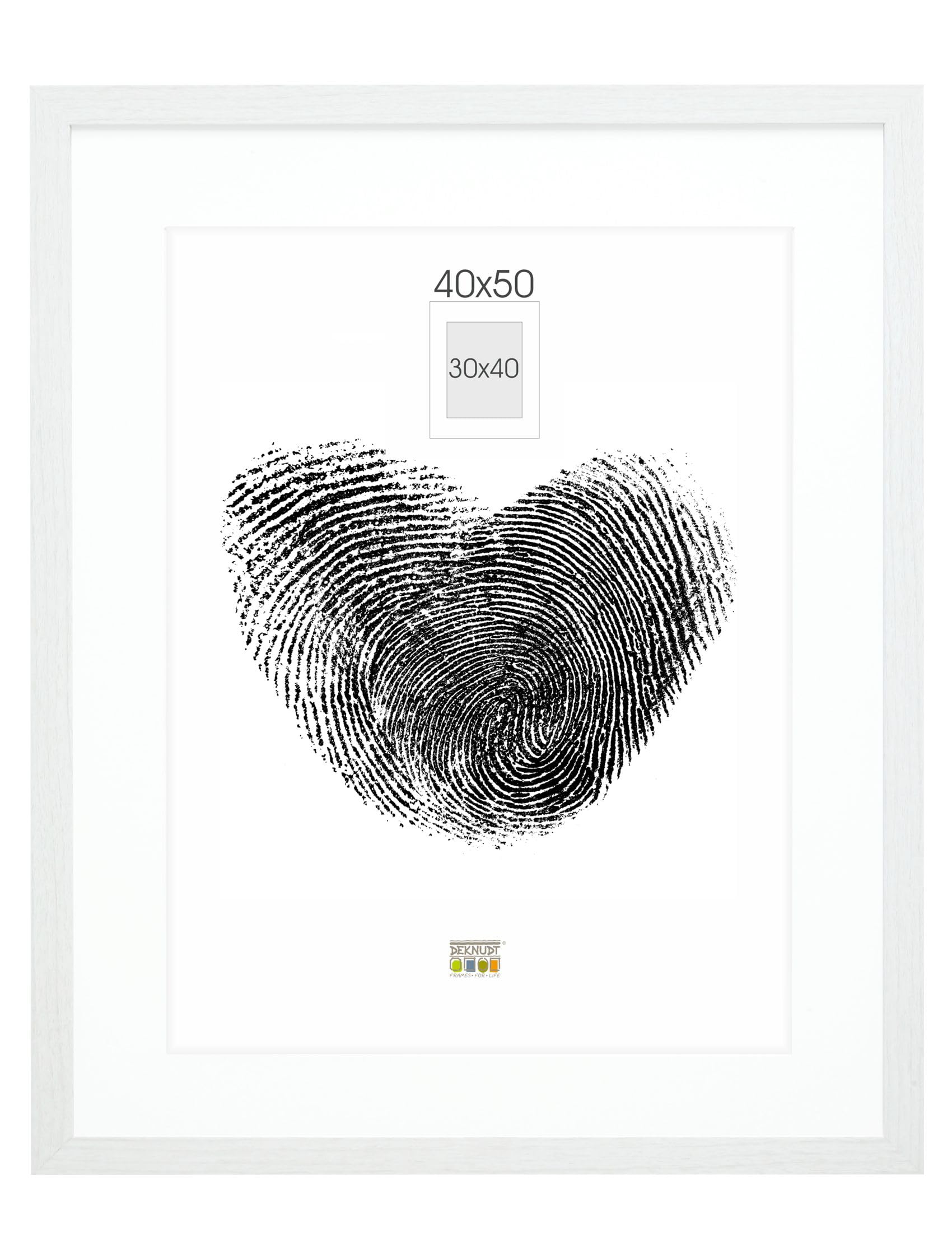 Deknudt S66KF1P1_40.0x50.0 Wooden Photo Frames, White, 40 x 50 cm — image 1