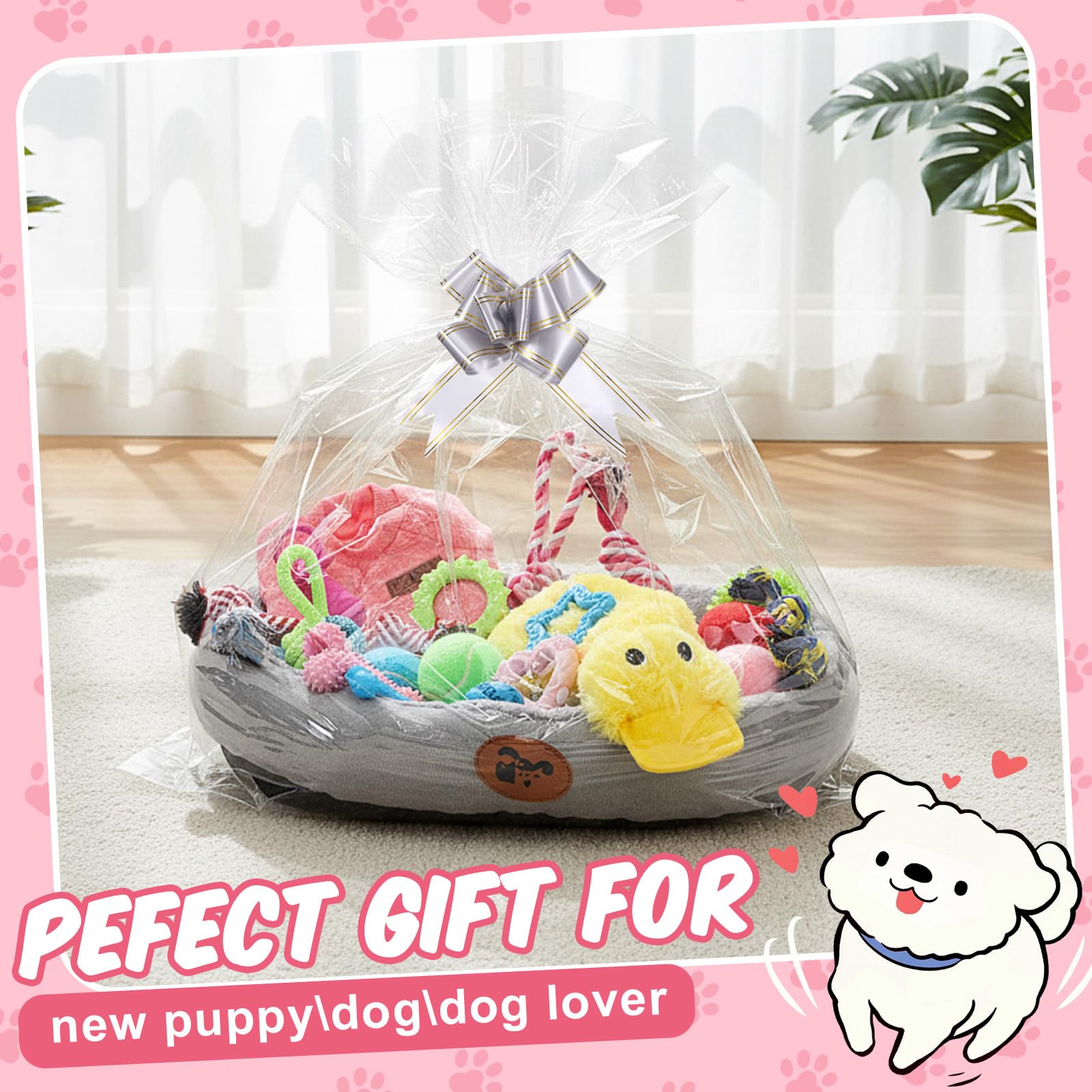 Zopeal Lot de 24 jouets couineurs pour chiens de petite, moyenne et grande race, canard mignon en peluche et balles couinantes douces pour chiot et animal domestique
