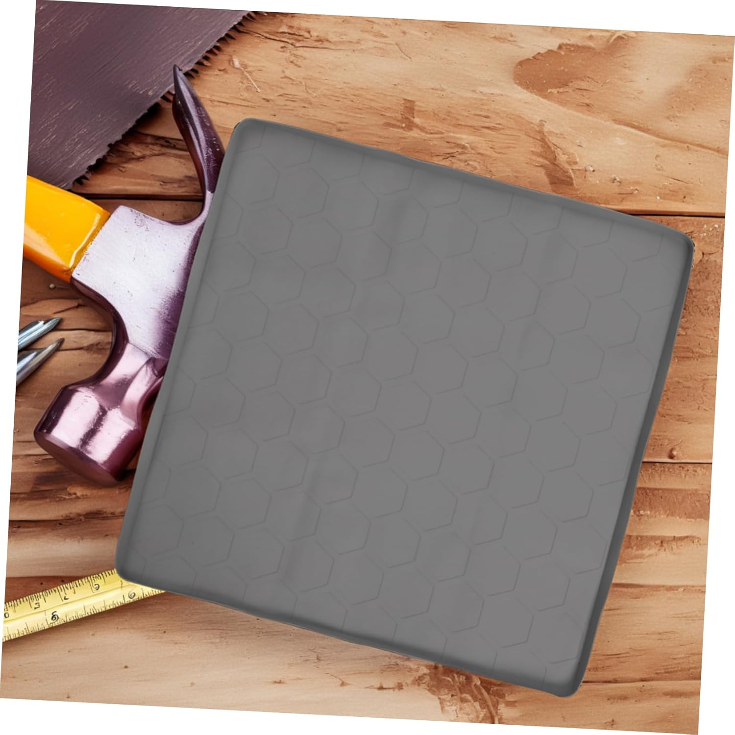 Luxshiny under Sink Mat Flexible Drip Tray for Kitchen and Bathroom Grey Cabinet Liner Sound Absorbing and Leak Prevention for Sinks and Washing Machines