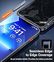 Vista 8 de UltraGlass UNBREAK TOP 9H+ - Protector de pantalla de vidrio para iPhone 12 Pro Max [grado militar inastillable y máxima durabilidad] Vidrio