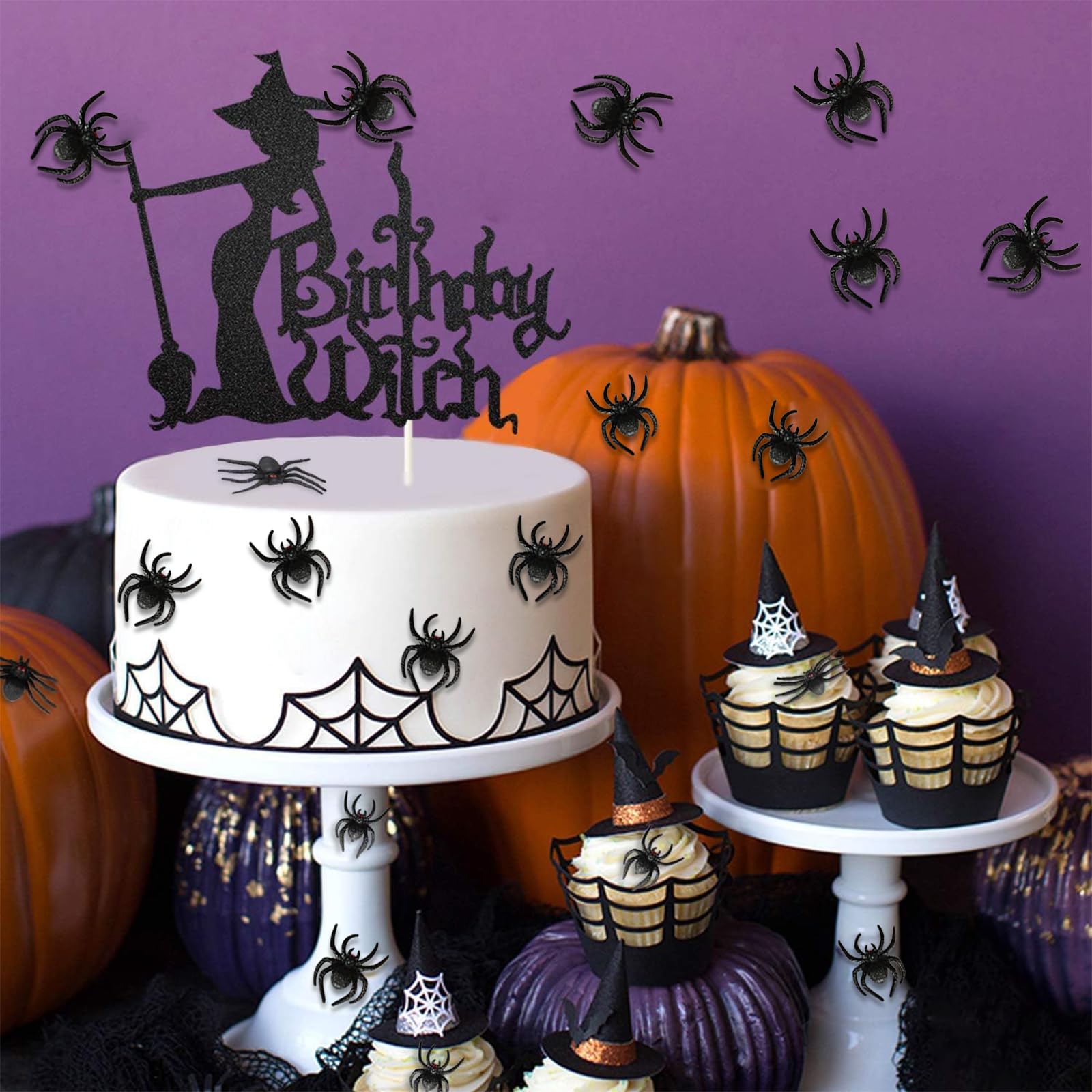50 Stück Realistische Spinnen Halloween Dekoration, Kunststoff Mini Spinne Schwarz Realistische Gruselige Spinnen Streich Halloween Spukhaus Dekorationen Fur Halloween Partys Narrentag 88556710