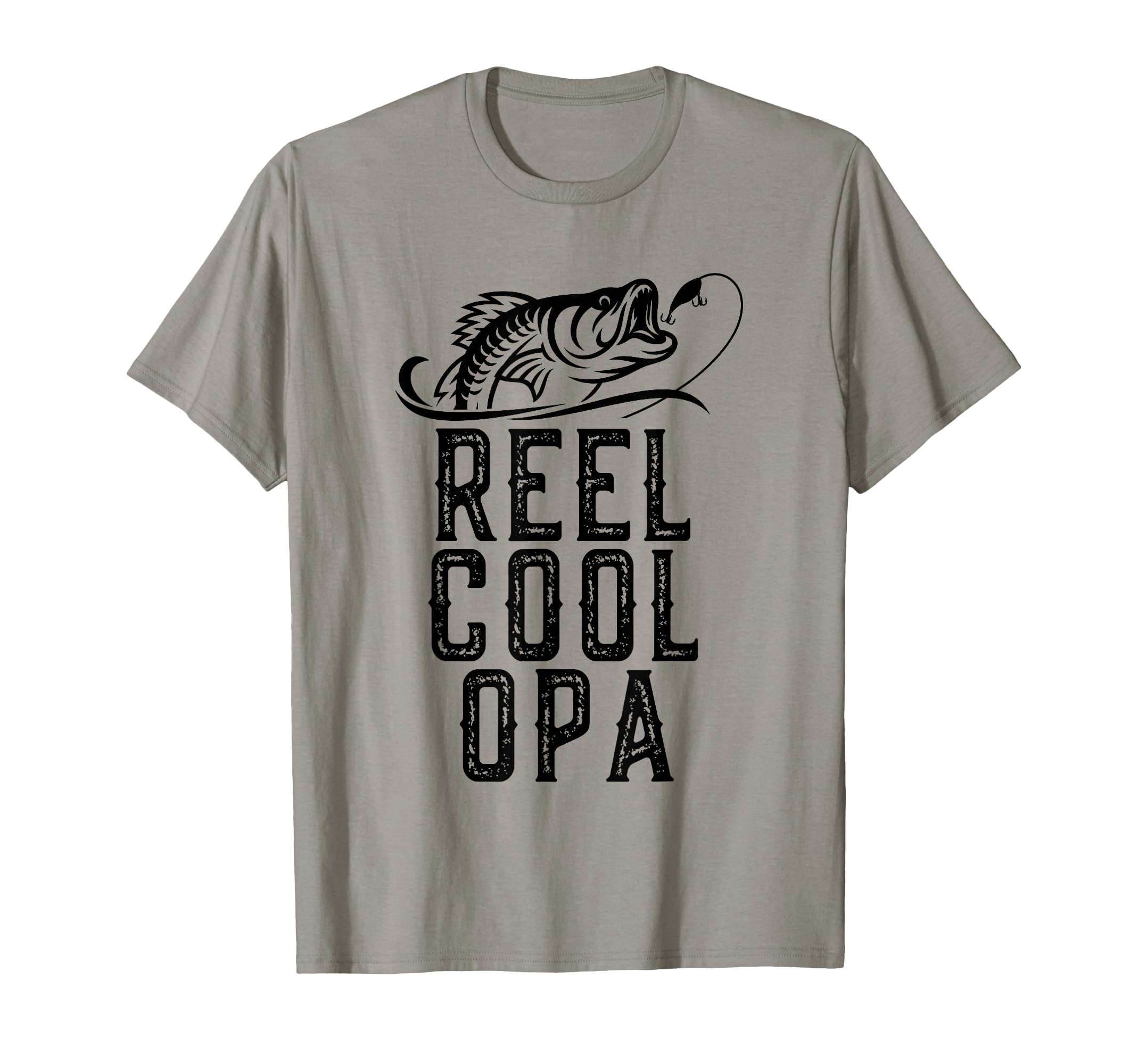 Reel Cool Opa Fishing Funny Grandpa Retro T-Shirt
