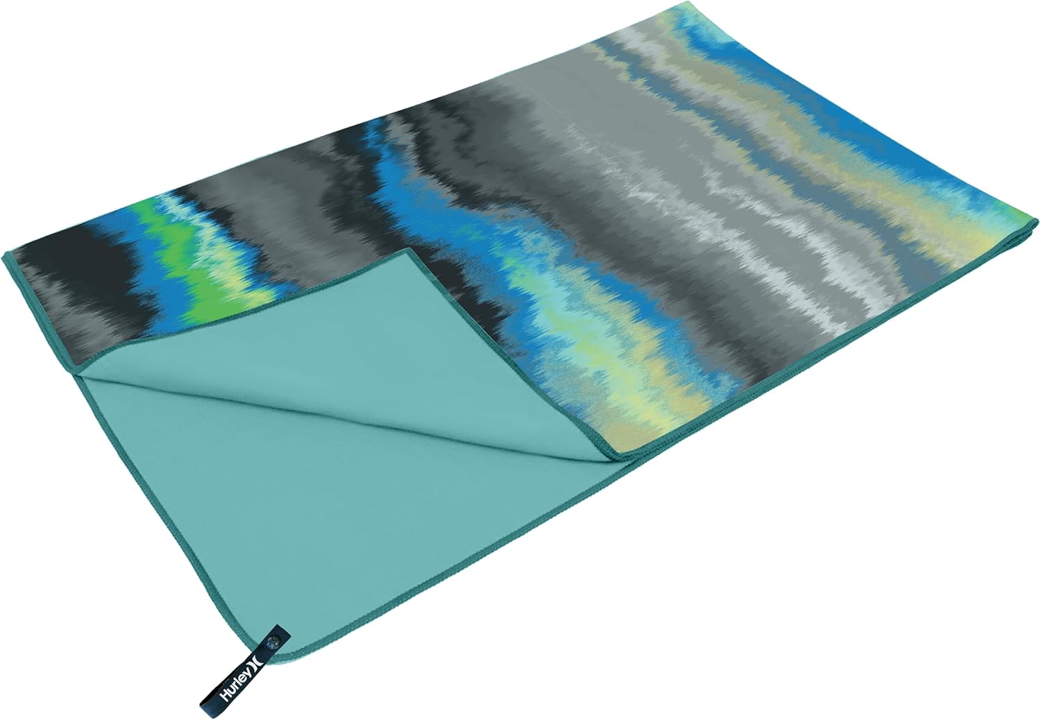 Hurley Printed Microfiber Bath Towels Mix - 20 x 40, Lightweight & Portable Backpacking Gear Travel Towel - General Washing & Wiping Quick Dry Towel for Home, Kitchen, Gym, & Sports, Ombre