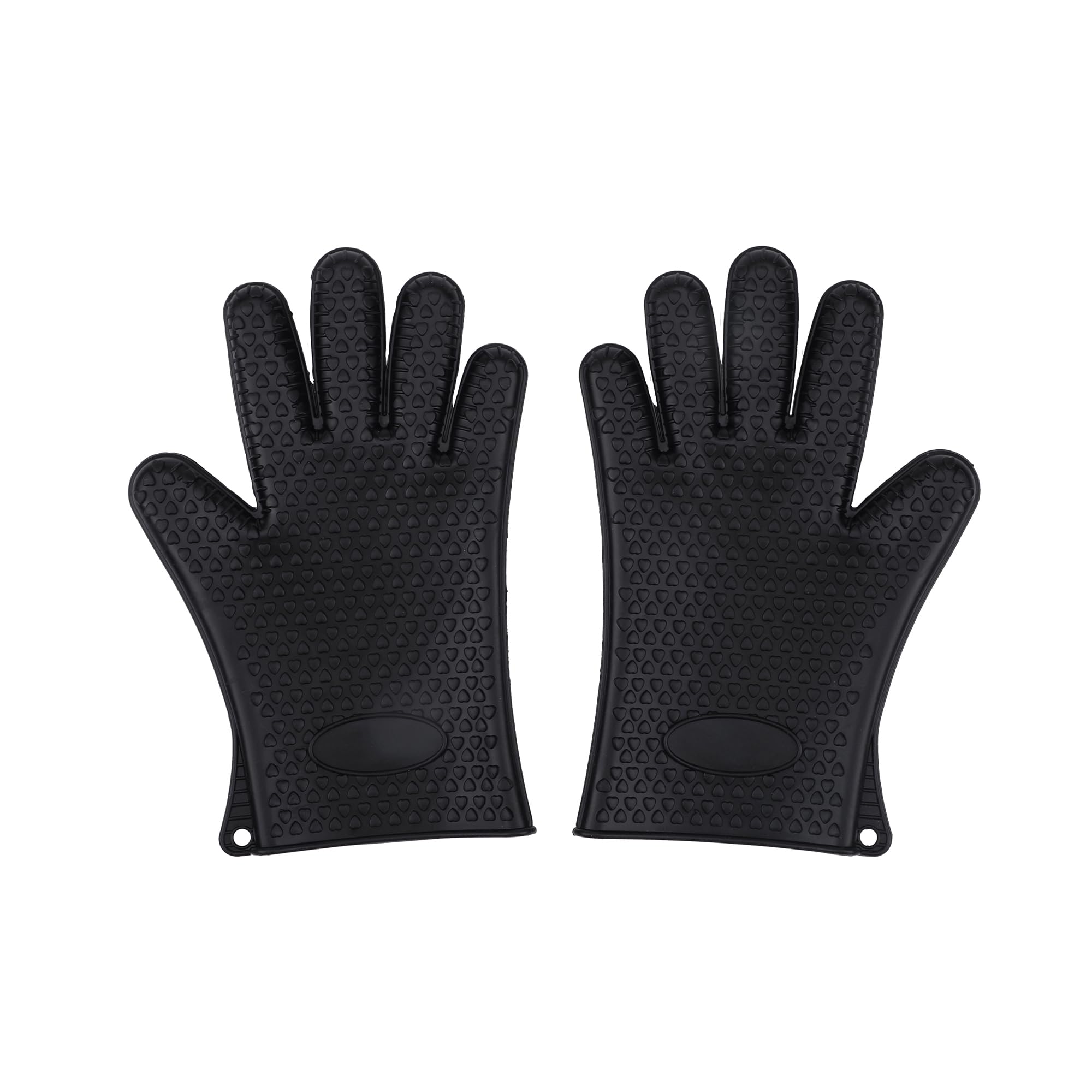 Amig - Silicone BBQ Gloves - 27 x 14 cm - Silicone - Heat Resistant - Flexible Fit and Safe Handling of Hot Trays - Mod. AM16