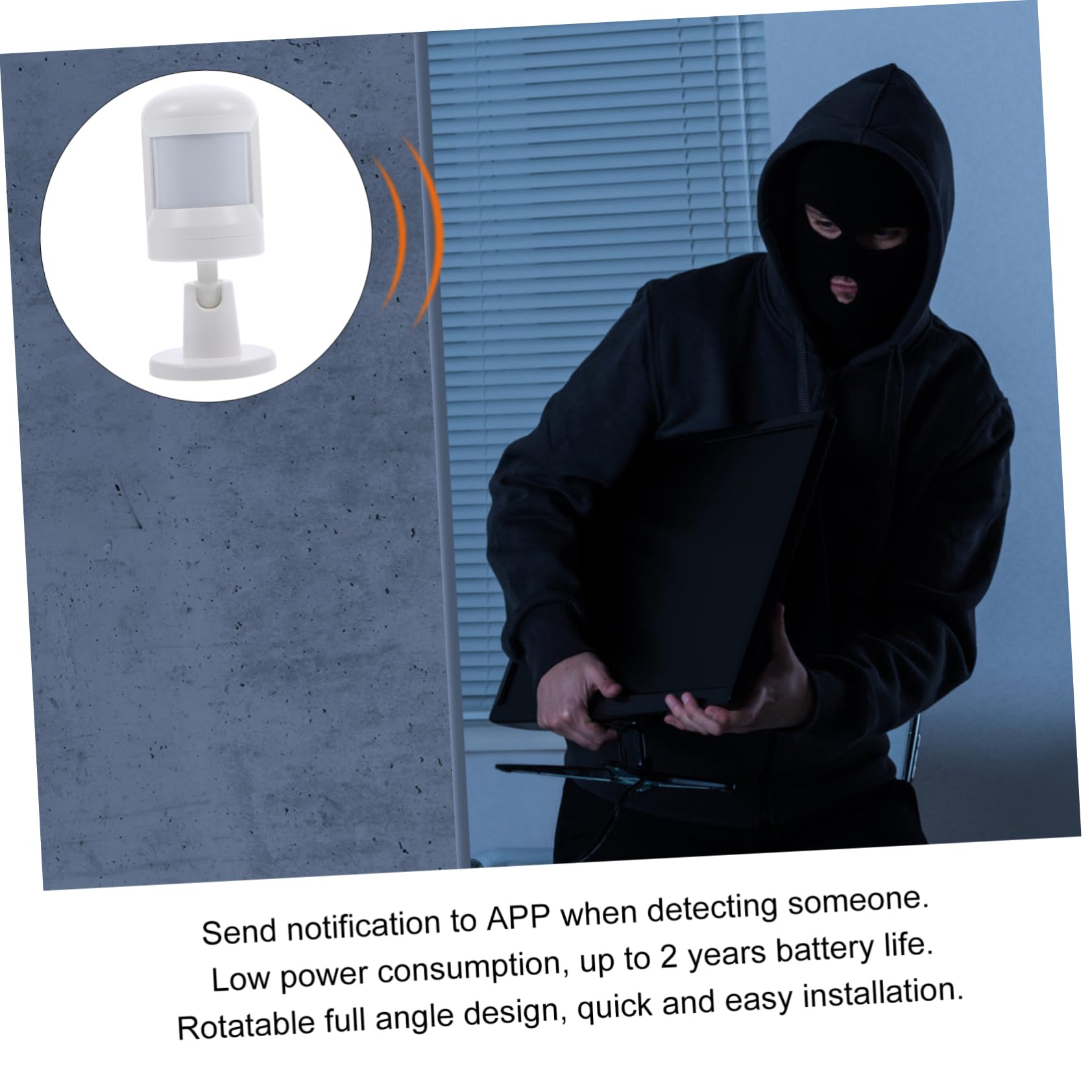 Angoily Detector De Infrarrojos Sensor Corporal Pir para Sistema De Detección De Movimiento para Hogar y Seguridad Recordatorios De Aplicación