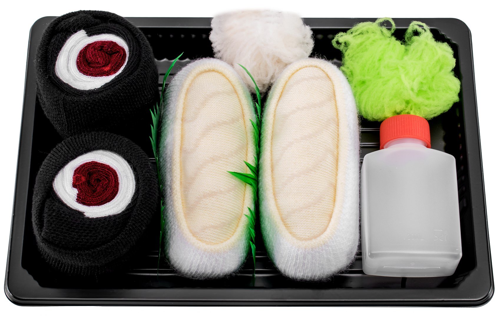 Rainbow SocksWoman Man Sushi Socks Box Butterfish Tuna Maki - 2 Pairs - Size 4-7