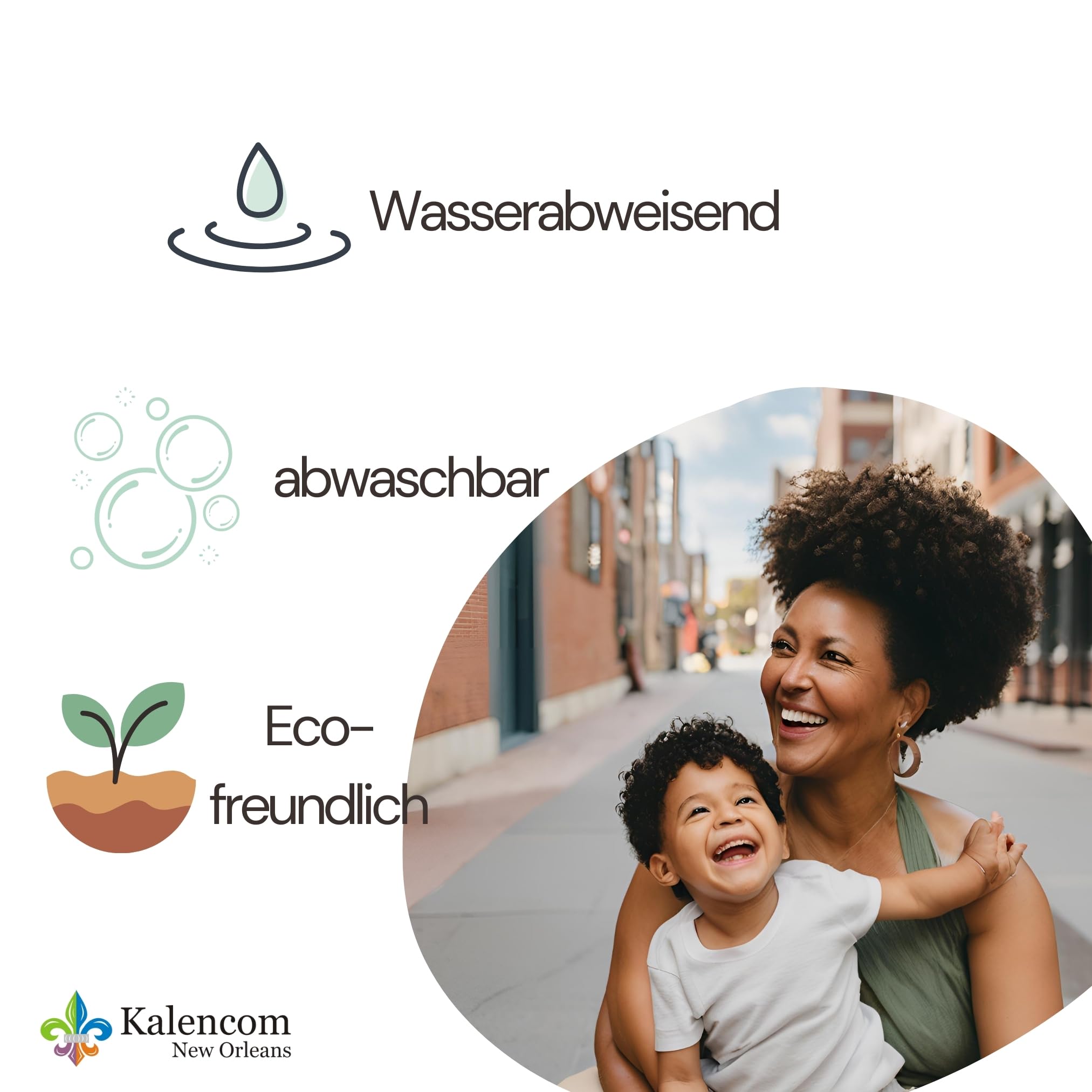 Kalencom Handtasche Umhängetasche stilvolle Baby Wickeltasche mit Wickelauflage, Aufbewahrungsbeutel, Isoliertaschen und Halterung für Kinderwagen für Mama & Papa Paris