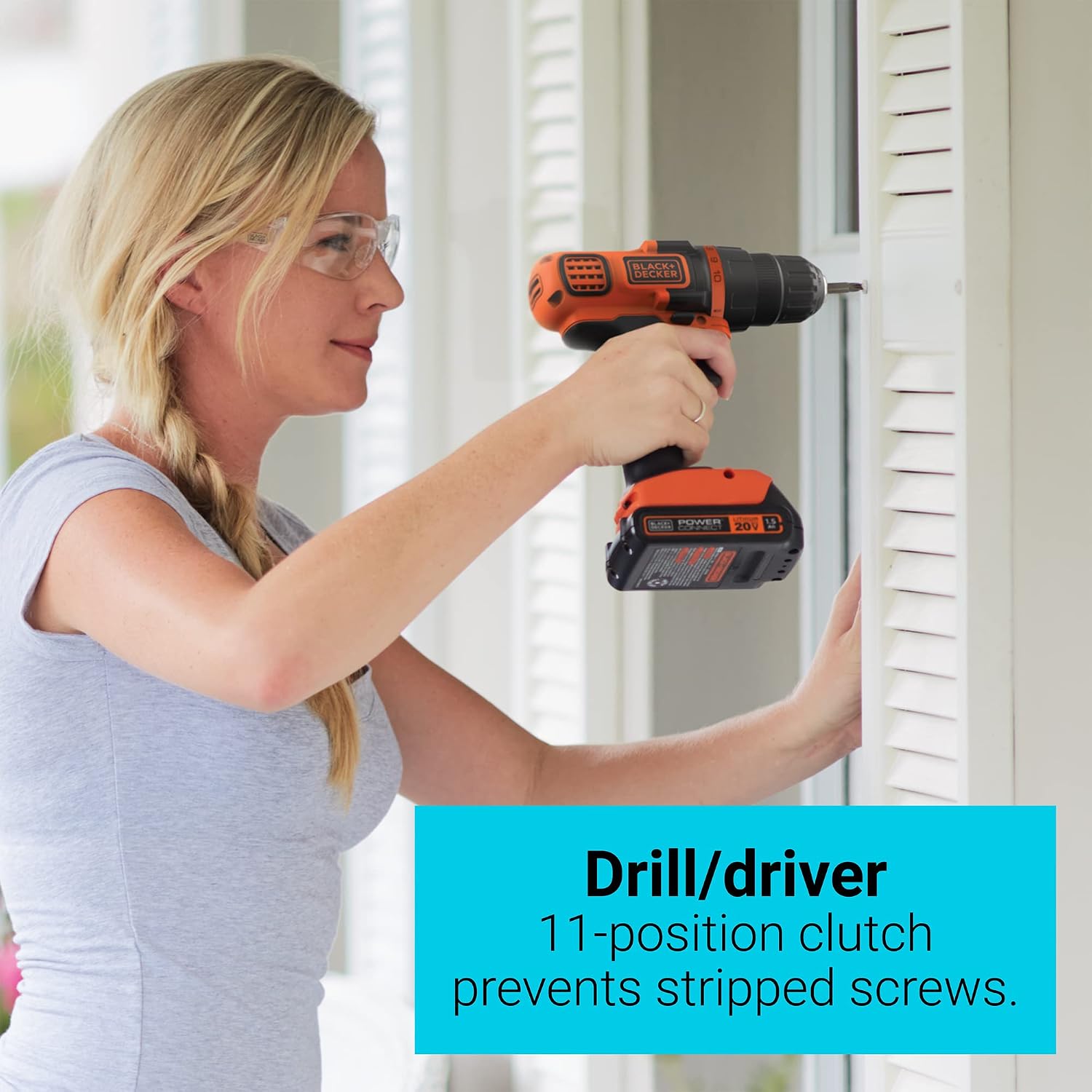 40% Off Discount BLACK+DECKER 20V MAX* POWERCONNECT Cordless 4-Tool Combo Kit (​​BD4KITCDCMSL)