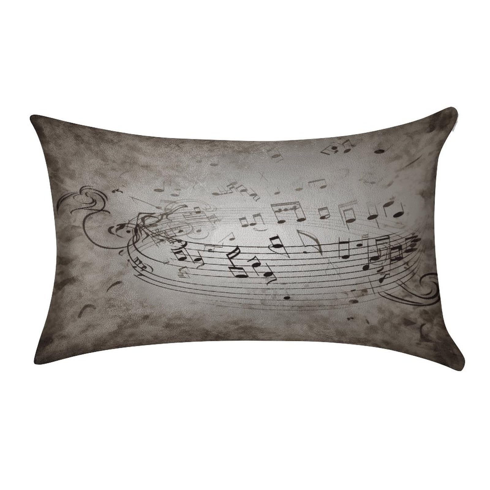 Fekiloot Style Music Note Wall Pillow Covers Home Decor Pillow Cases