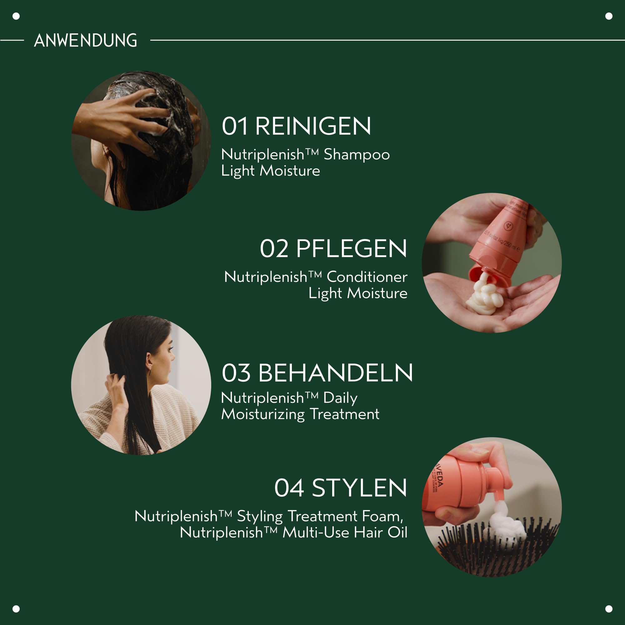 Aveda Nutriplenish Shampoo Light Moisture, Superfood-Shampoo für trockenes Haar, Bio-Granatapfelöl, Kokosnussöl, Mangobutter, zu 94% natürlichen Ursprungs*