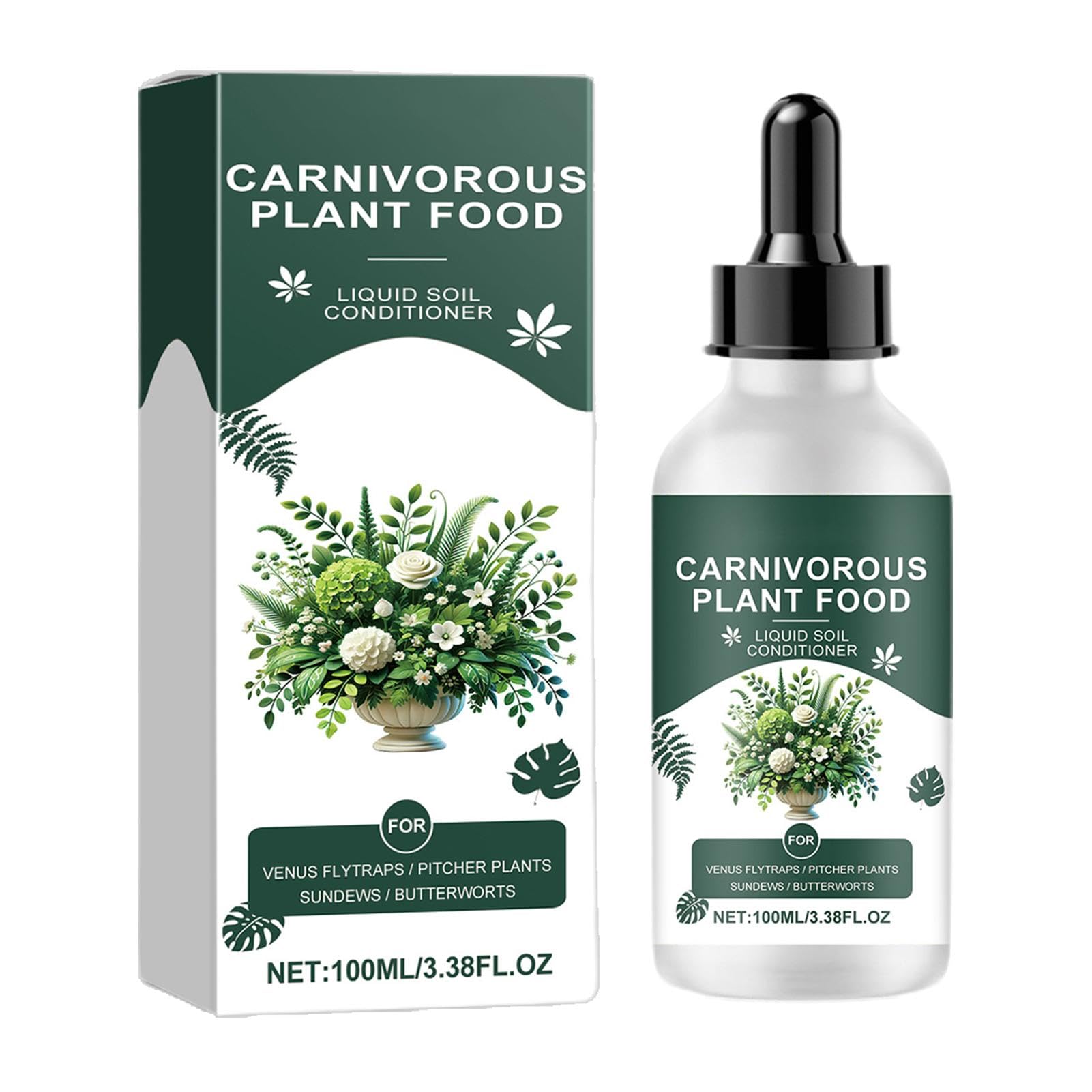 Carnivorous Plant Food - 100ml Venus Flytrap Feeding Solution, Venus Flytrap Care Drops | Plant Nutrient Supplement, Flytrap Nutrition Drops, Carnivorous Plant Feeding Drops for Optimal Plant