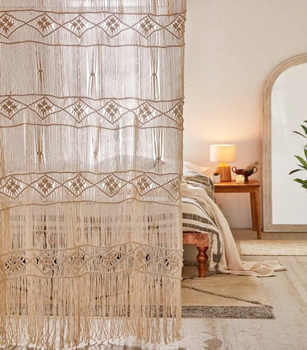 Jakalin Macrame Curtain for Window Panels Macrame Wall