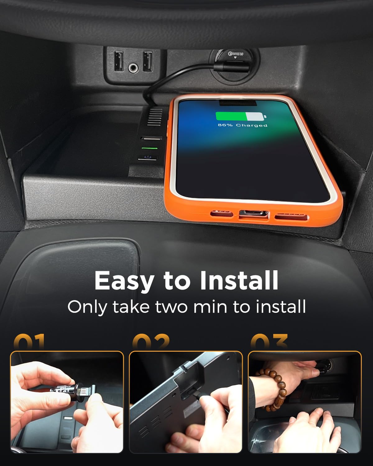 Carqiwireless Wireless Charger For Chevy Equinox Accessories 2018