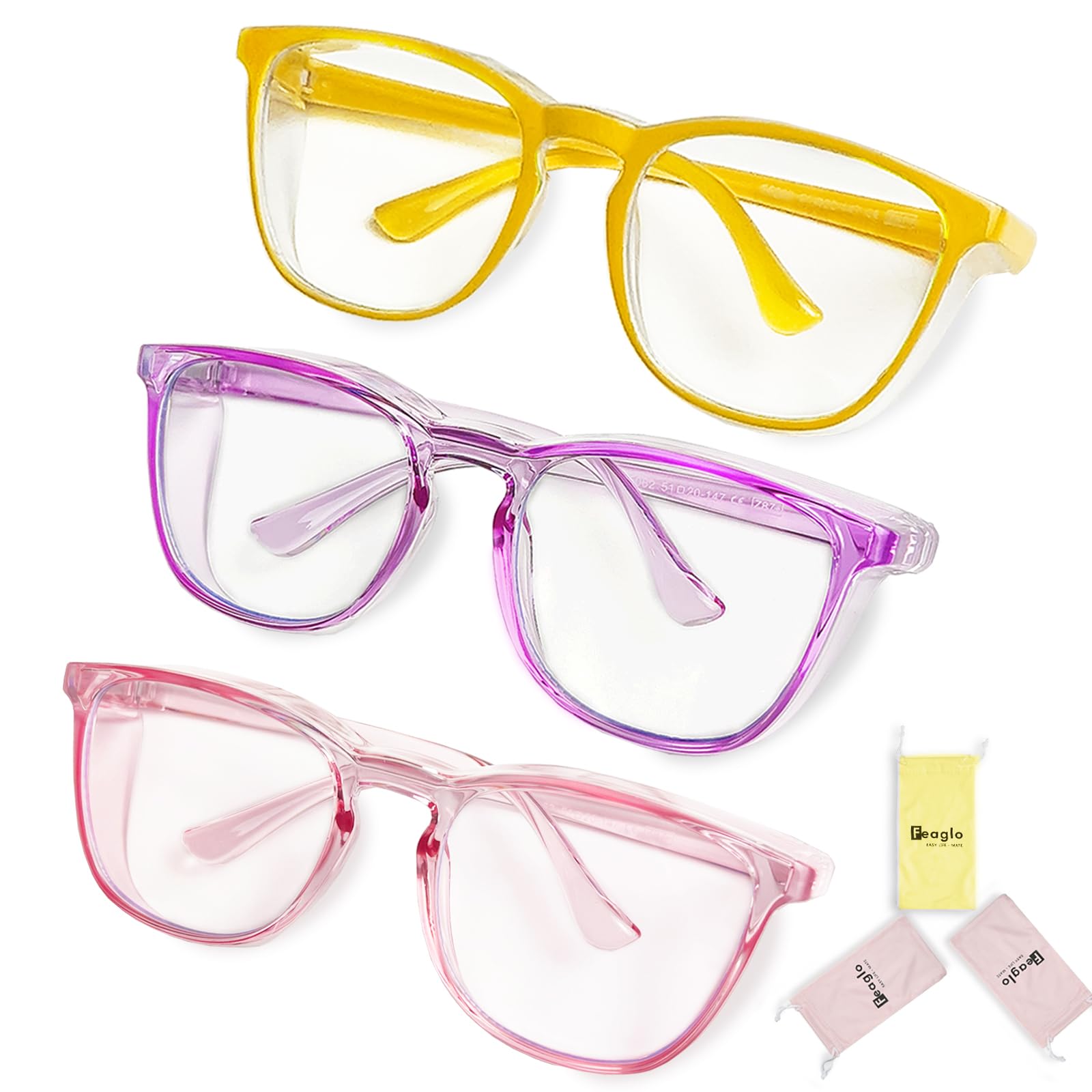 Feaglo Safety Glasses, Anti Fog Safety Goggles for Women Men, Blue Light Blocking Stylish Eye Protection Glasses Side Shield — Amazon image 15