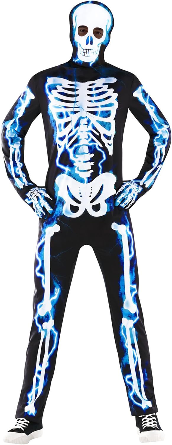 Morph Mens Skeleton Costume, Adult Skeleton Costume, Halloween Skeletons Suit Adults, Halloween Costumes for Men - Image 4