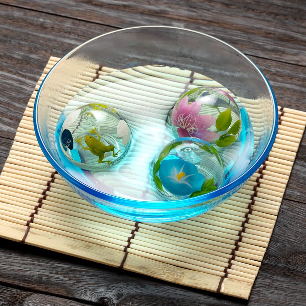 ガラス浮き玉 浮き玉 ＊50個セット＊ インテリア ブルー グリーン バラ