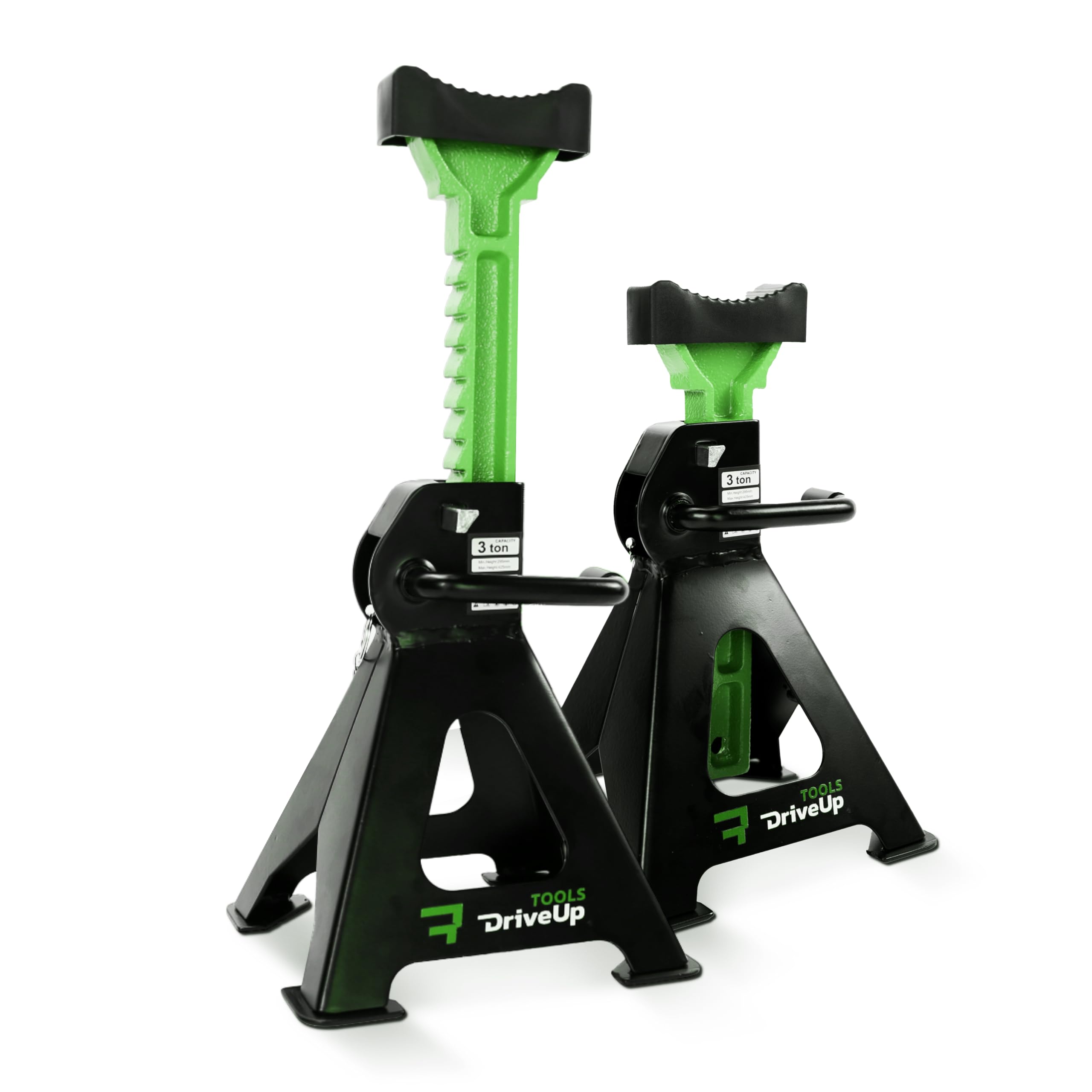 Axle Stands for Car (3TONNES-420max) - Stabilising Jack Stands 2 Pack - Lifting Height 280mm - 420mm Car Lift - Car Stands 3 Tons, Total 6 Tonnes