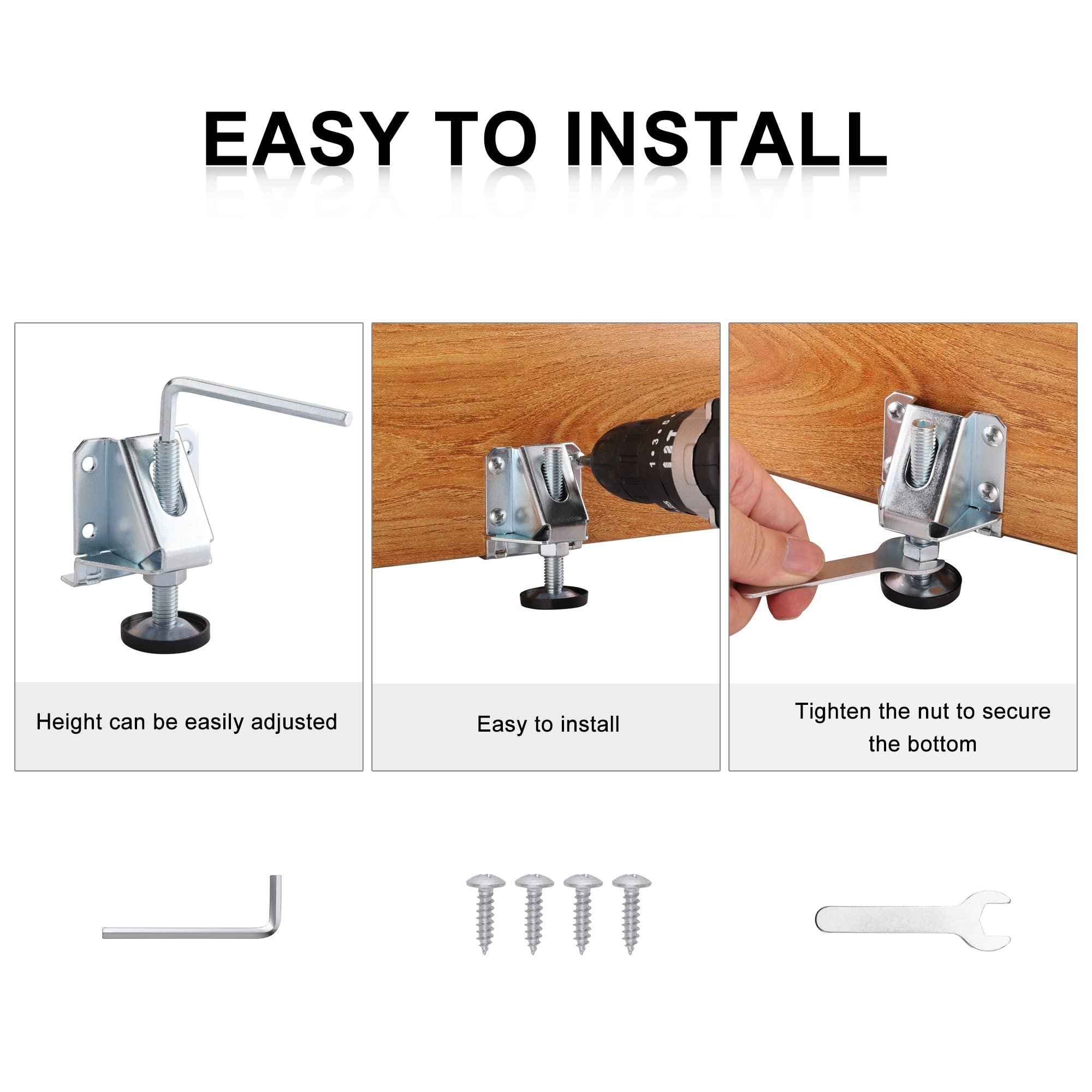 Pièces Pieds Réglables, Pieds De Meubles De 100 Kg, Peuvent être Percés