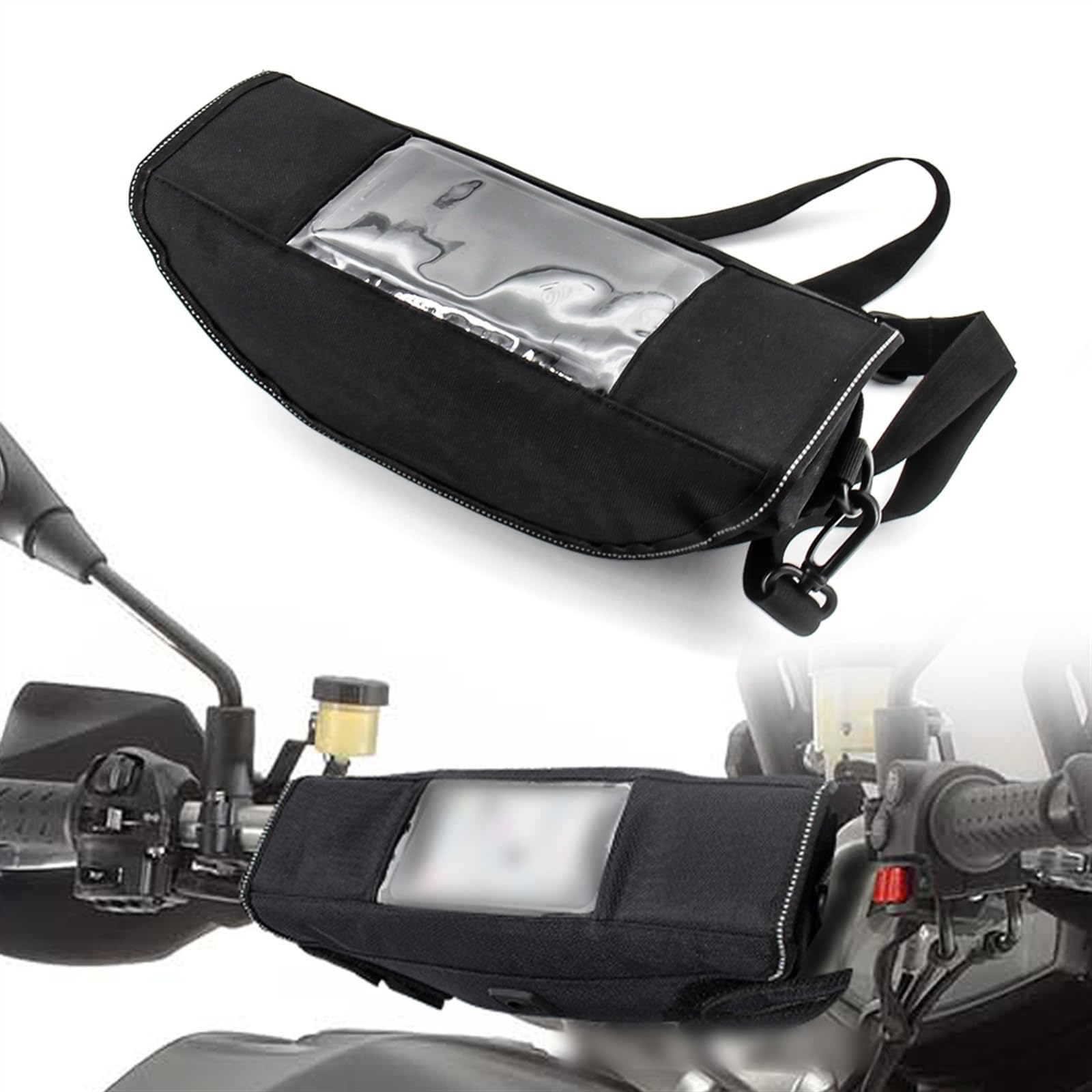 Evita lluvia en tu móvil con esta bolsa de manillar para Aprilia Caponord 1200 Rally 8