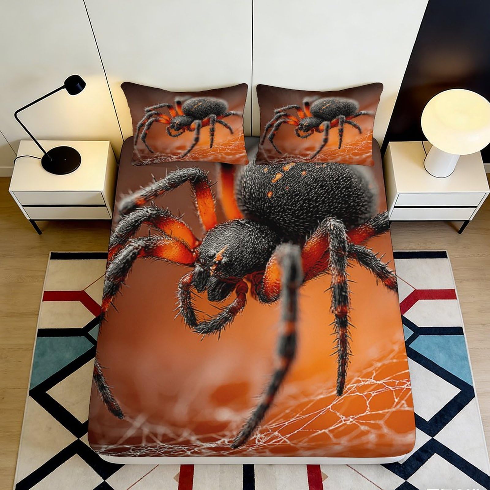 3D Printed Lazy Animal Fitted Sheet Microfiber Deep Pocket Bedroom Bedding for Adults Teens Sloth Mattress Fitted Cover 200x200x25cm