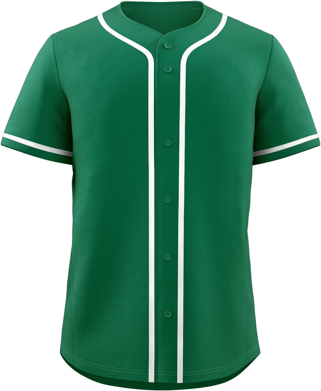 KXK Blank Baseball Jersey for Men Casual Button Down Shirts Short Sleeve Active Team Sports Uniform