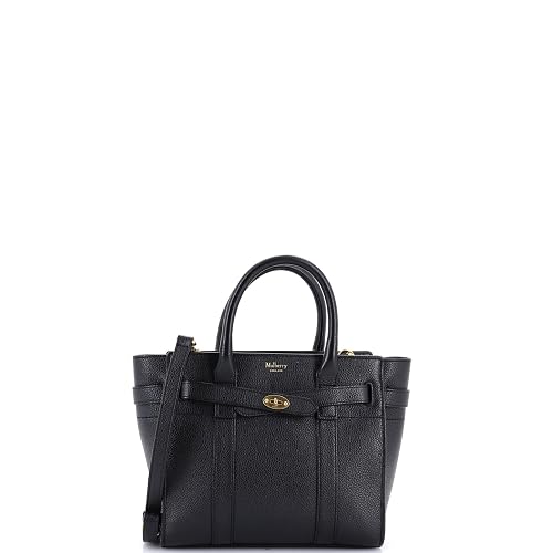 Pre-Loved Bayswater Zipped Tote Leather Mini, Black