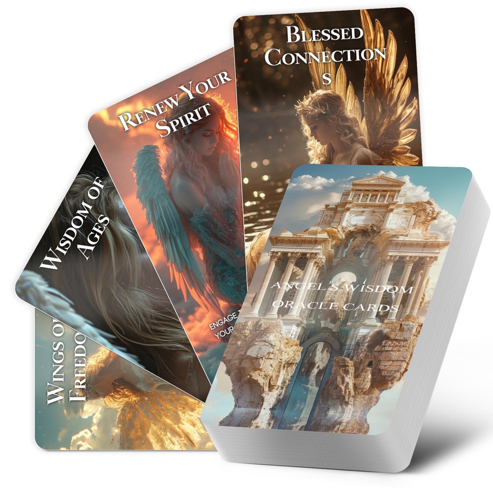 ZZBUY Angel Oracle Cards, 60 Angel Spiritual Guidance Oracle Deck