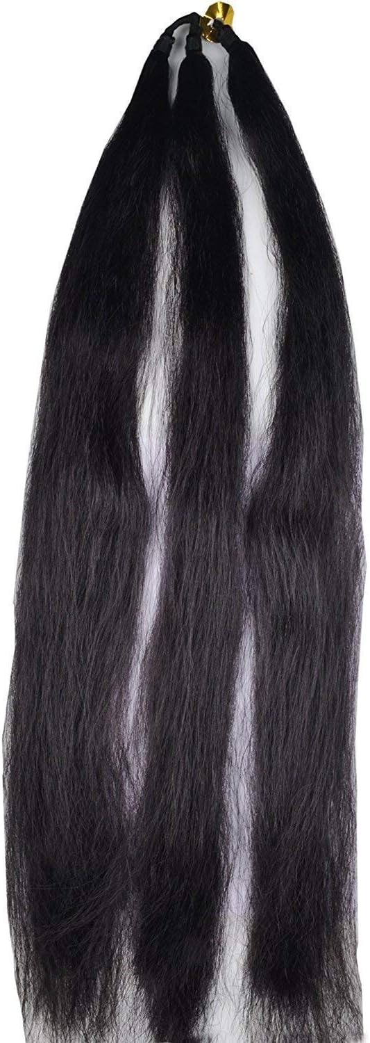 Saiya Hair Extension, Artificial Hair Choti For Women and Girls, Black Pack Of 1 black 26 inch Look in human hair