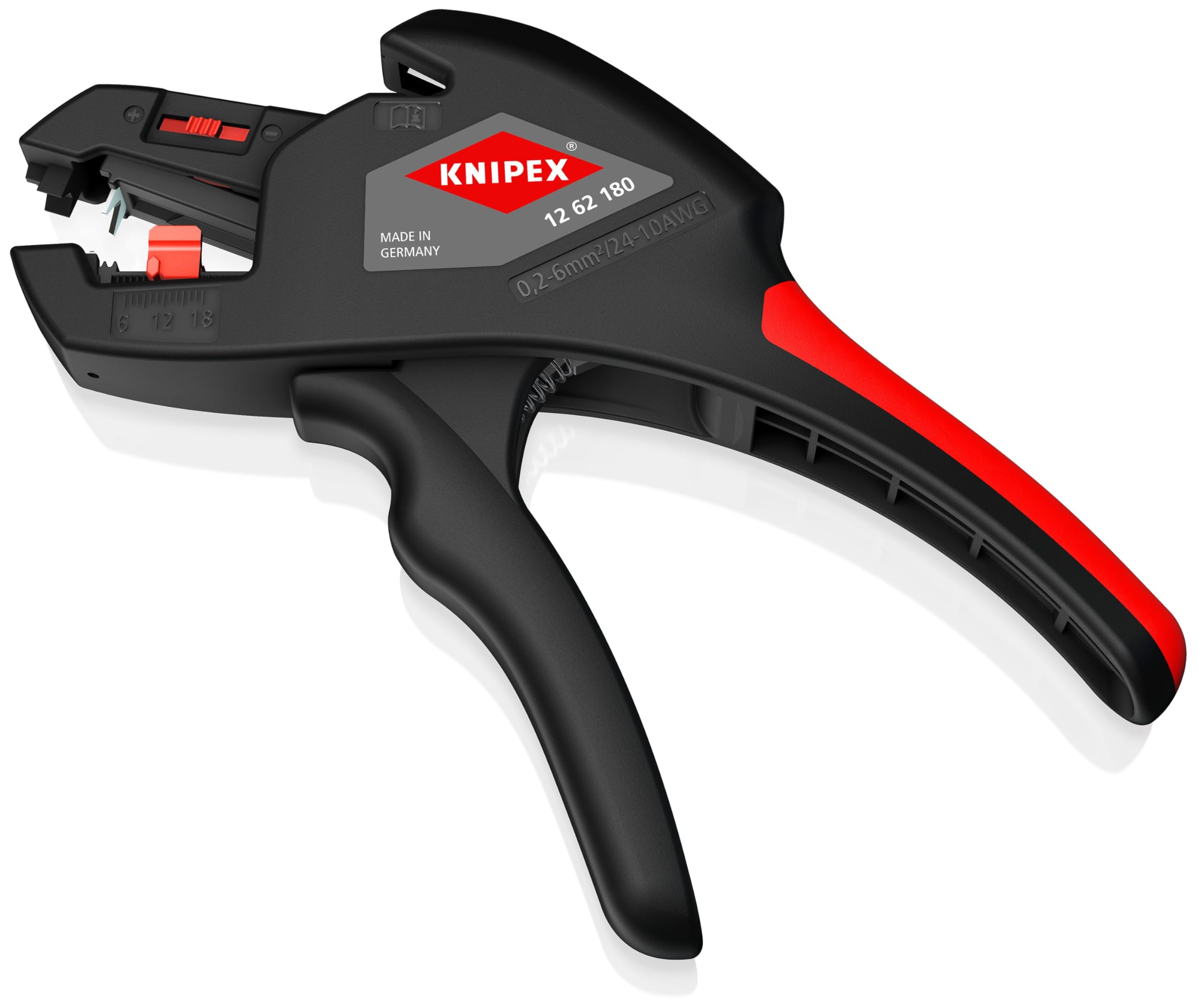 KNIPEX ComStrip Szczypce automatyczne do ściągania izolacji 180 mm, 12 62 180 | Automatyczna regulacja szczypiec do ściągania izolacji Knipex