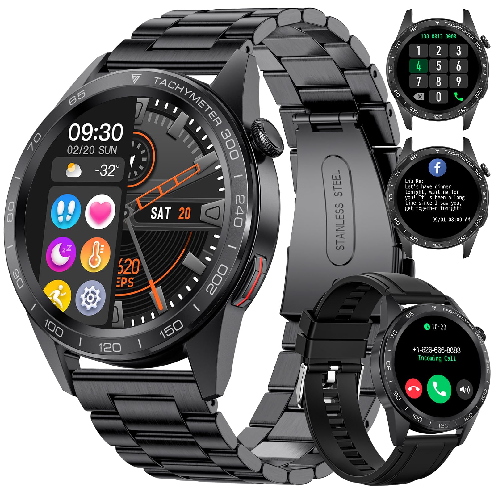 Smartwatch Montre Lige Homme ConnectÃ©e Smartwatch Lige LIGE - Main Image