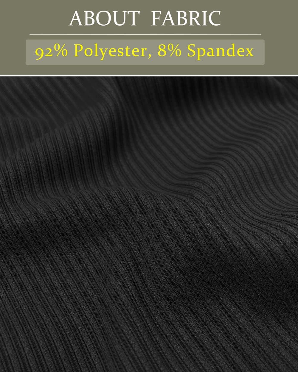 Muscle Cmdr Men's Henley Long&Short Sleeve T-Shirt Slim Fit V Neck Shirts Stretch Tee Casual Underwear Athletic Medium Weight - Image 4