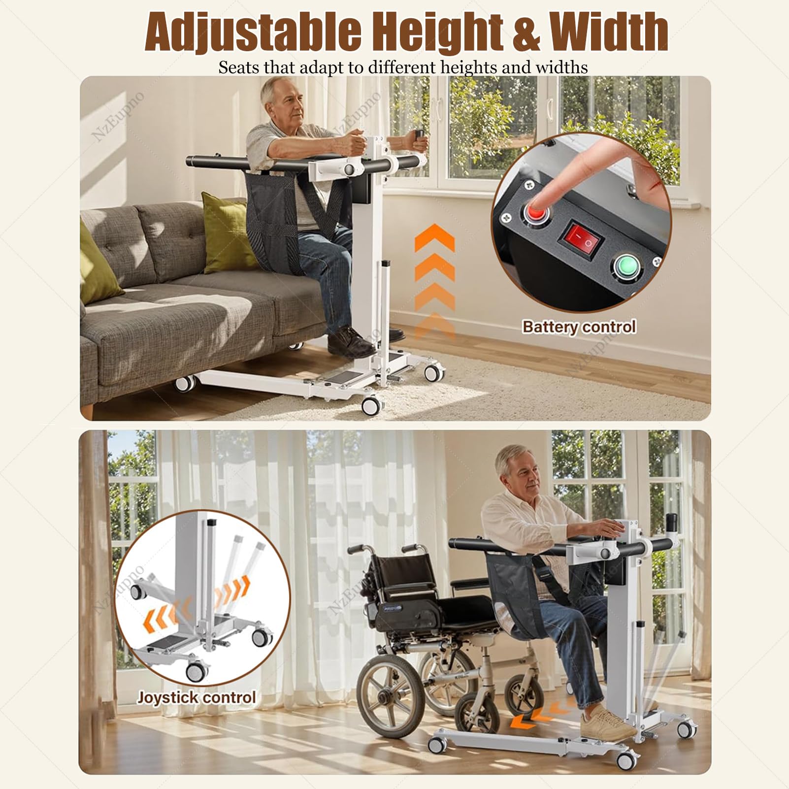 Silla elevadora para pacientes, dispositivo de asistencia para personas mayores y discapacitadas, silla de ruedas de lactancia para transferencia de coche, ayuda para sentarse y estar de pie para uso